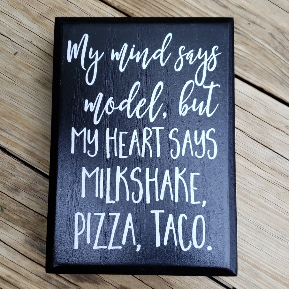 NWT Funny block sign